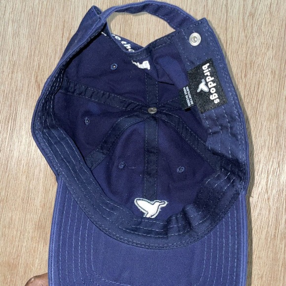 Bird Dogs Hat Cap Strap Back Adjustable Blue‎ One Size Free The Bird Dad Cotton - Picture 3 of 4